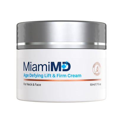 MiamiMD Age-Defying Lifting & Firming Face Cream for Women - Lift & Firm for Anti Aging, Wrinkle Reducer & Hydrating Moisturizer for Smooth, Radiant Skin, Tightening Cream for Face & Neck – 1.7oz